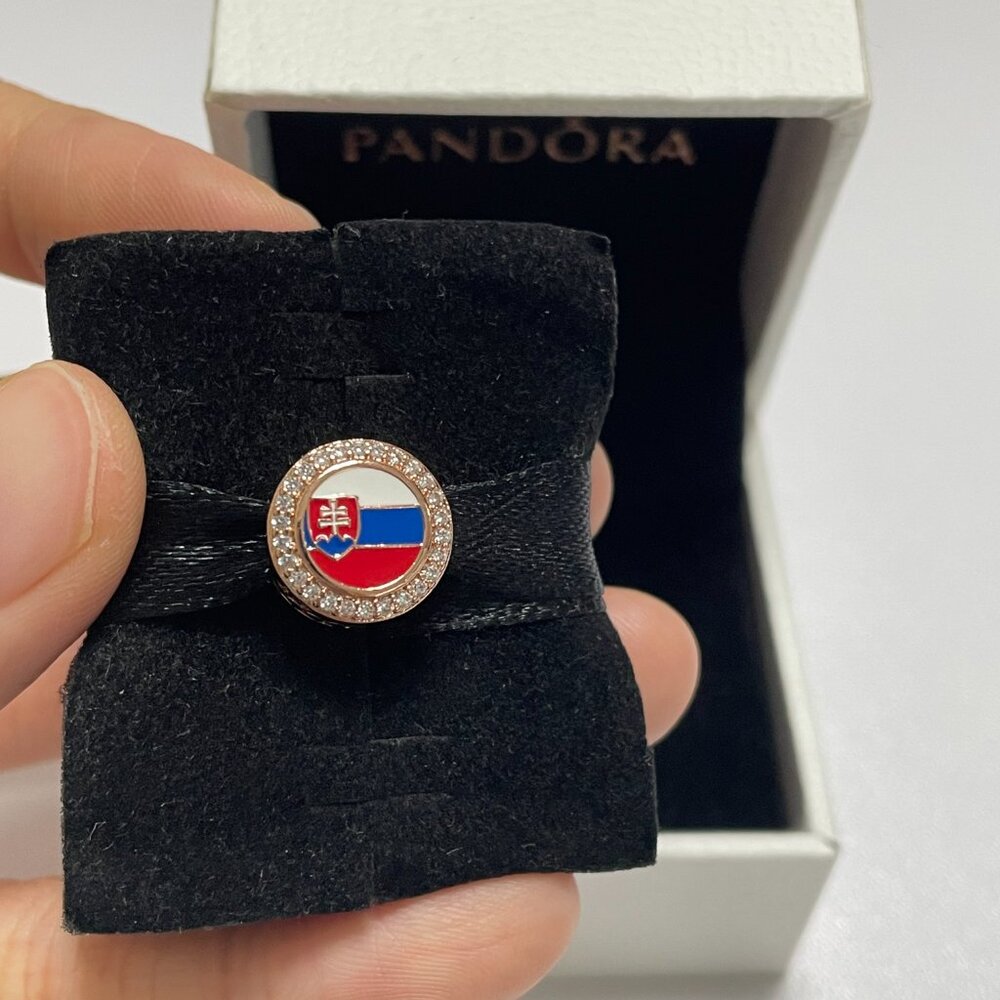 Pandora Slovakia Flag Exclusive Charm Bead